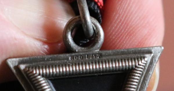 great old copy of a knight's cross with ribbon - collector's production?